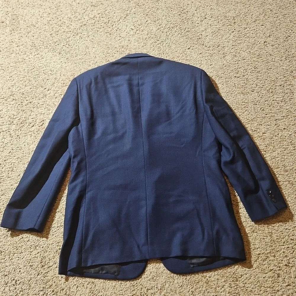 Pal Zileri Blazer Blue Wool Jacket 52EU (42US) Italy‎ EUC Drop 8